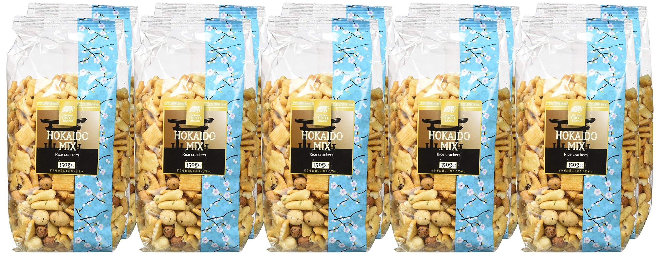Golden Turtle Hokaido Reiscracker-Mix, 10er Pack (10 x 350 g)