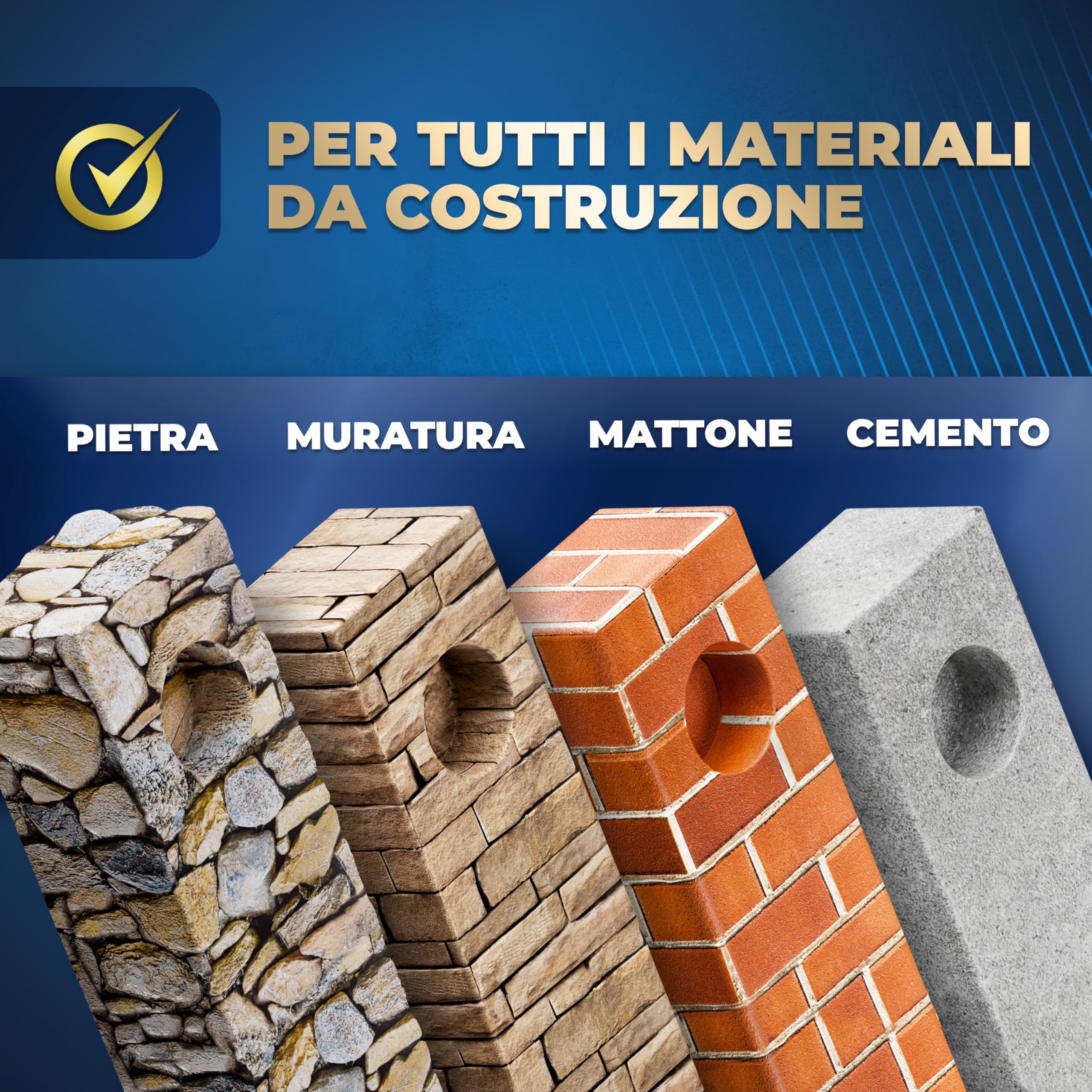 S&R Fresa a Tazza per Muro Cemento Ø 68mm Corona Diamantata Carotatrice a Secco + Adattatore SDS PLUS + Punta Centraggio 8x110 mm