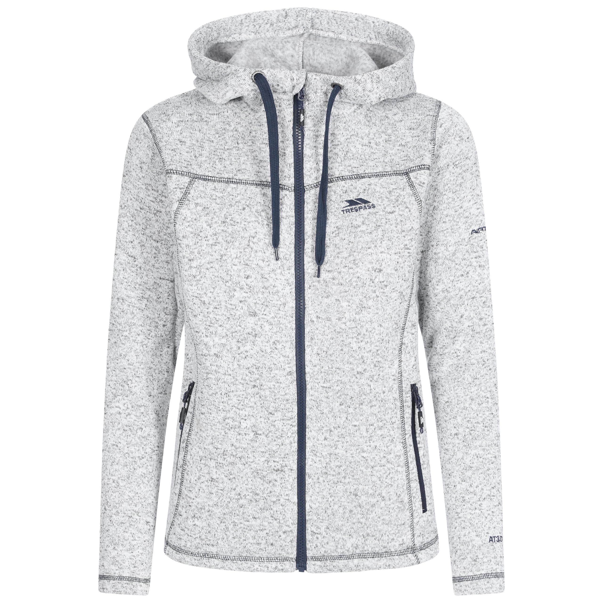 Trespass Womens Hoodie Fleece Jacket Full Zip Female Walking Casual Odelia