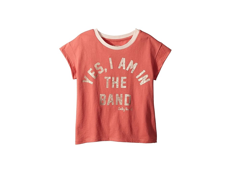 

Lucky Brand Kids Paola Tee (Big Kids) (Faded Rose) Girl's T Shirt, Pink