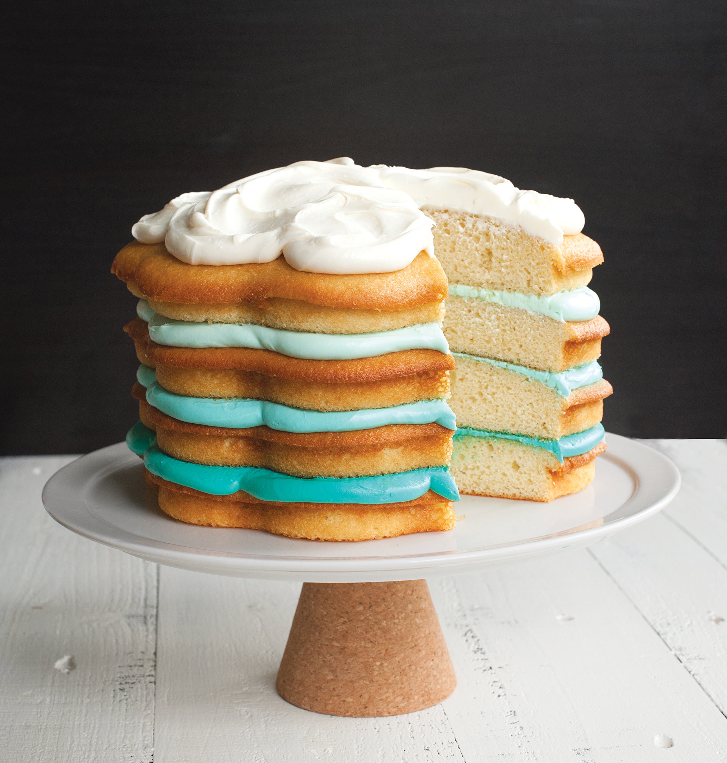 NordicWare Bundt Poêle pour 6 tasses, Aluminium, blanc, 23,8 x 23,8 x 3,5 cm