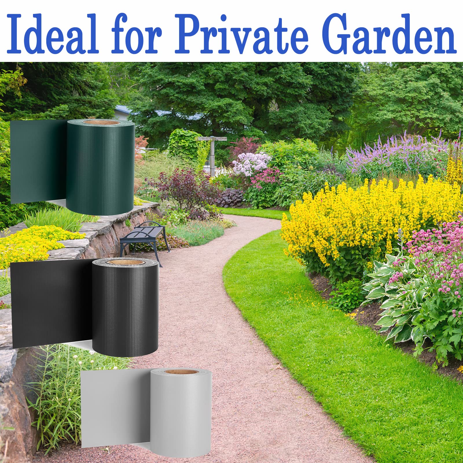 Bandes à franges en PVC - 70 m x 19 cm - Rideau décoratif polyvalent pour fêtes, événements et décoration d'intérieur - Facile à installer et résistant aux intempéries - Vert