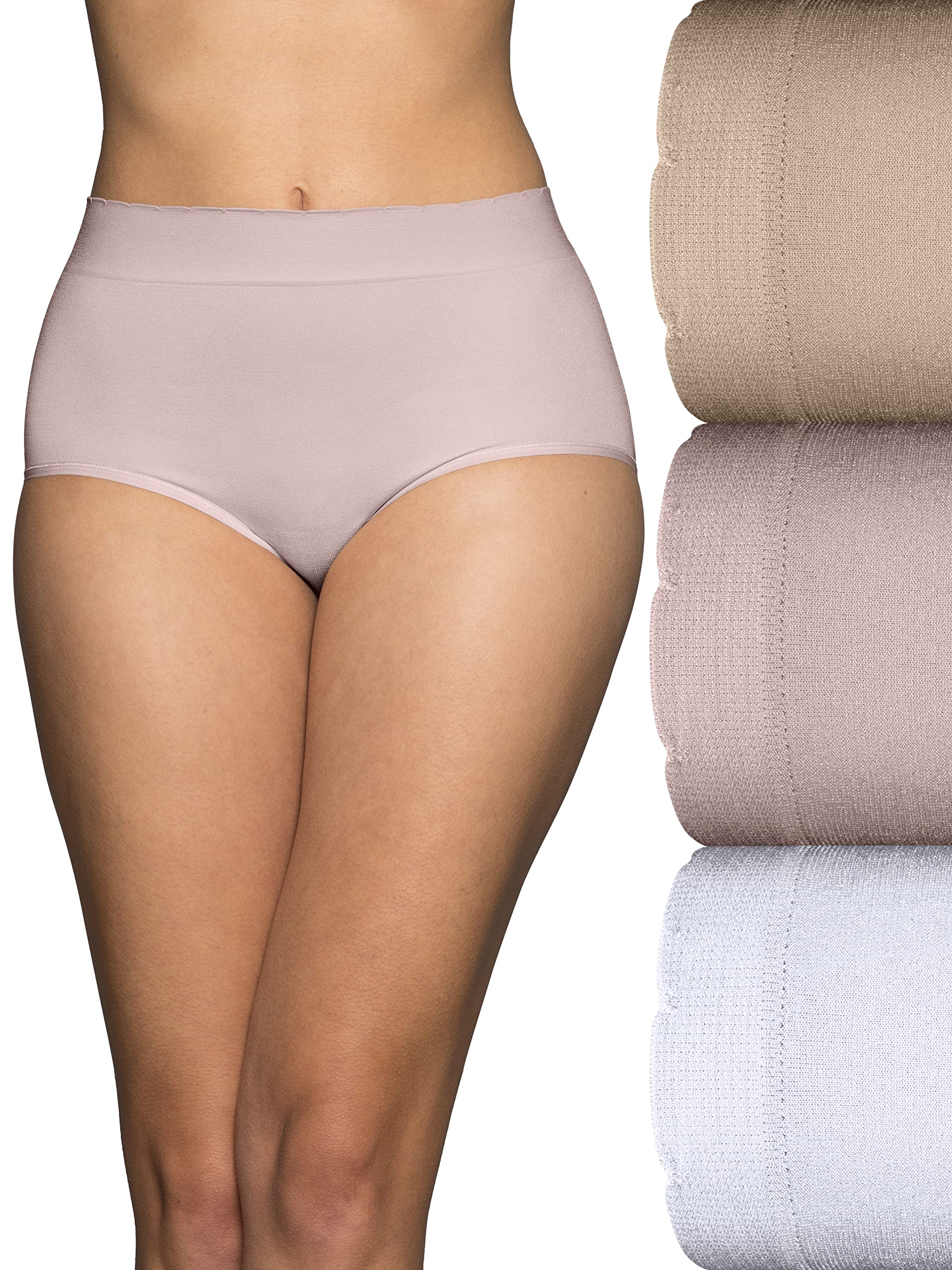 Vanity Fair womens Seamless Underwear Light Smoothing No Pinch No Show