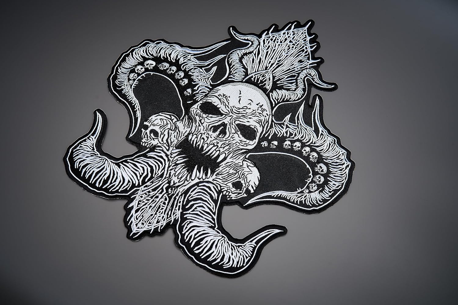 Medusa Large Back Embroidered Patch for Vest Iron-on Sew on, Multi-Color