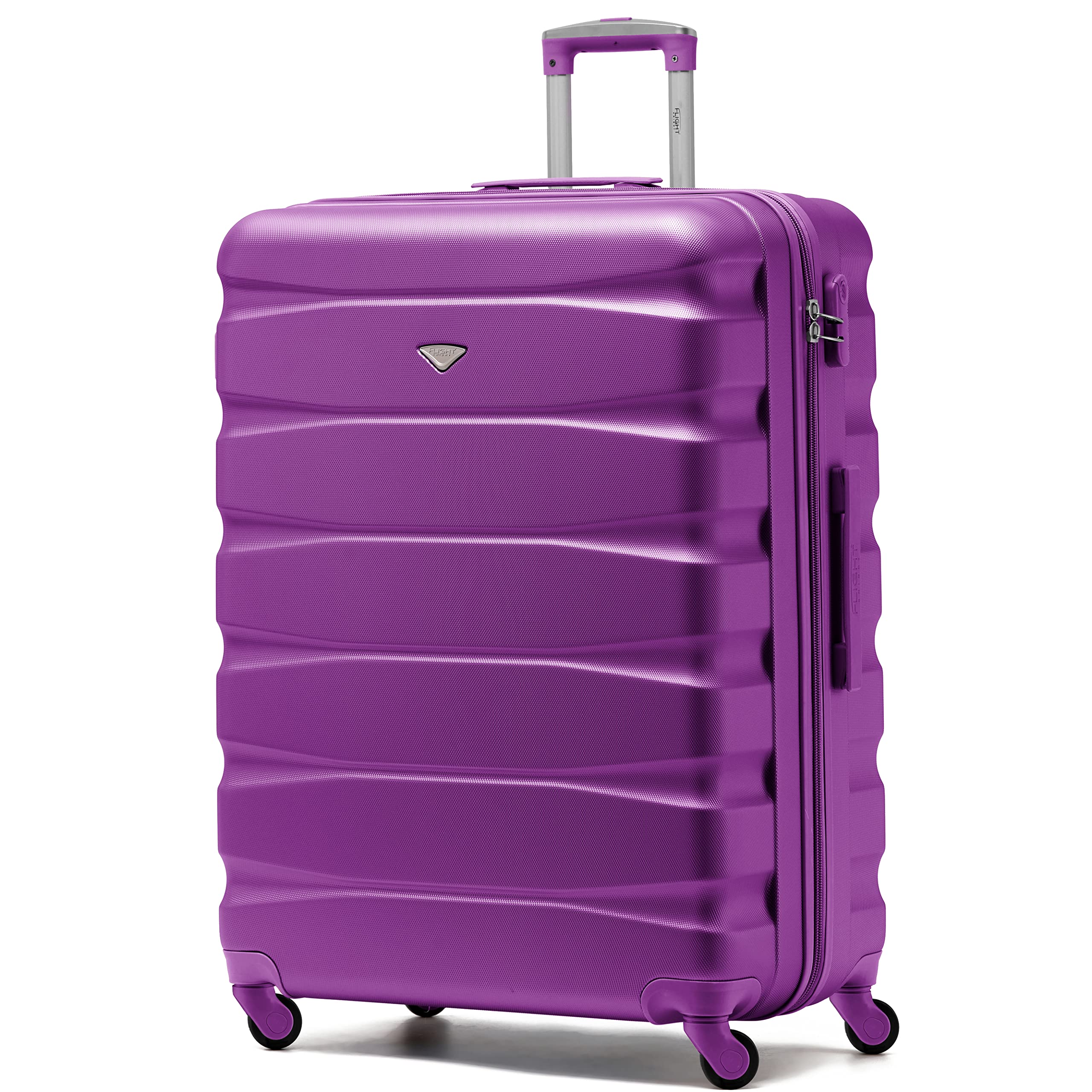 Flight Knight Lightweight 4 Wheel ABS Hard Case Medium Suitcase Approved for Over 100 Airlines Including easyJet, British Airways, Ryanair, Jet2, Emirates & Many More - Check-in Medium Size 25" — view 147