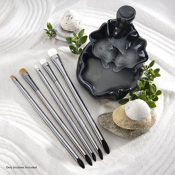 Royal & Langnickel Zen 5 Piece Watercolour Scrubber Paint Brush Set miniatura 2