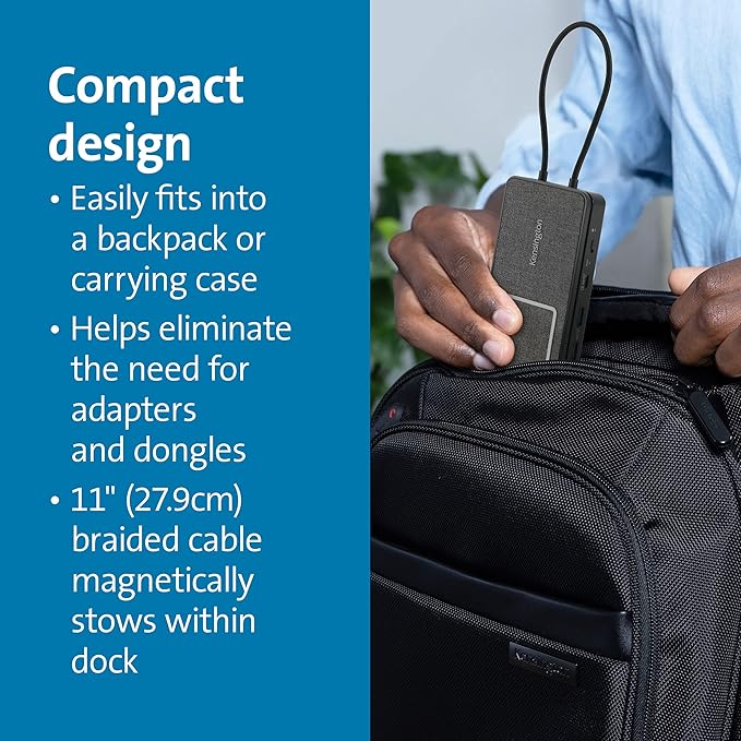 Kensington Hub USB-C con Carga Qi, Dual HDMI 4K@60Hz, 100W PD miniatura 5