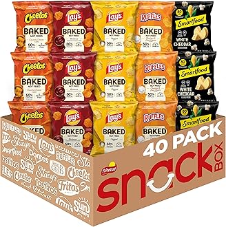 Frito-Lay Baked & Popped Mix Variety Pack, (Pack of 40)