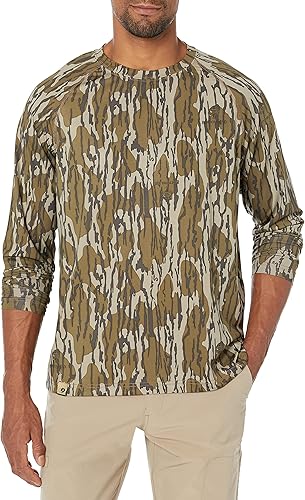 Mossy Oak Camo Hunting Shirts for Men Long Sleeve