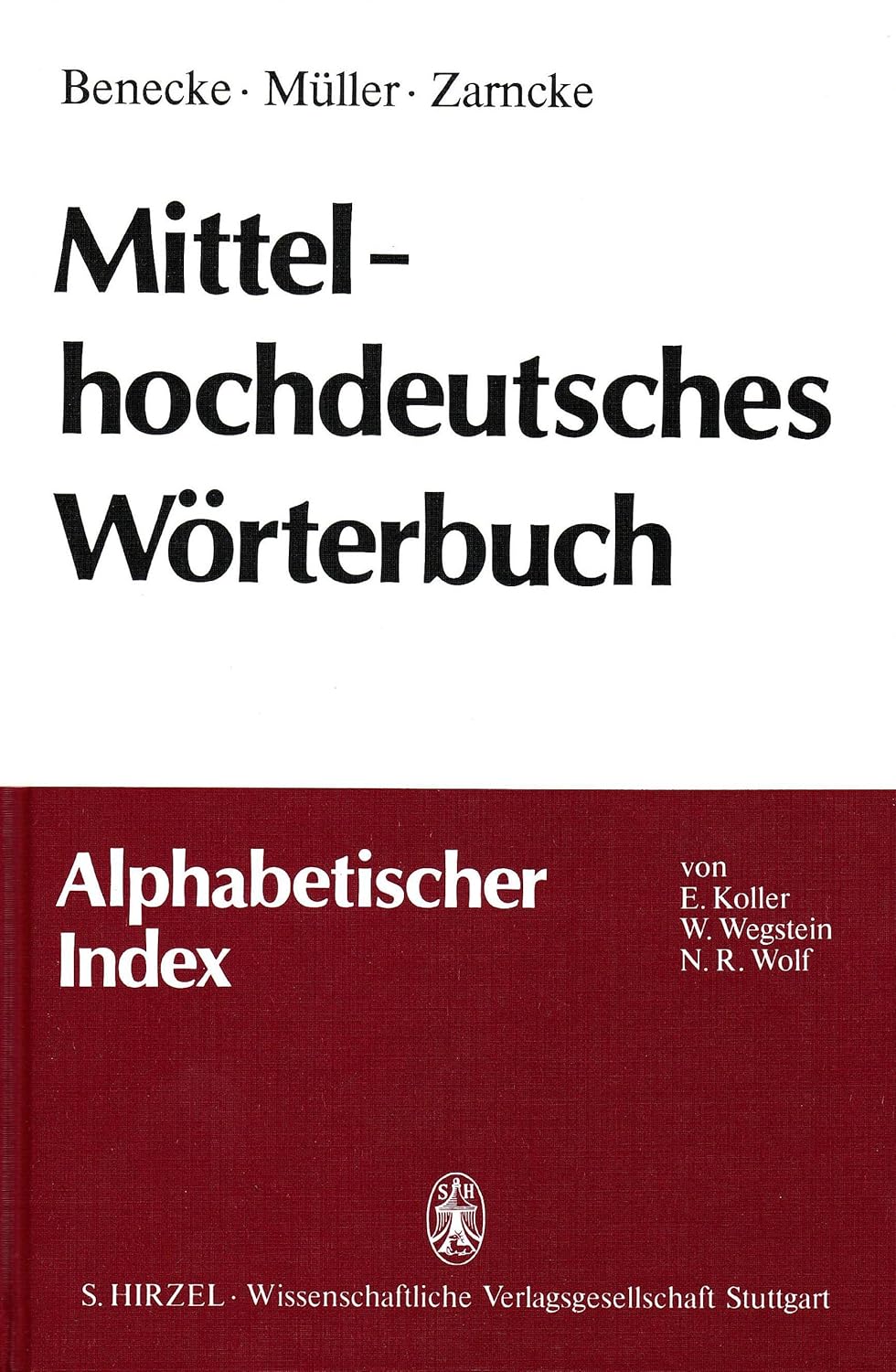 Amazon | Mittelhochdeutsches Woerterbuch. Alphabetischer Index ...