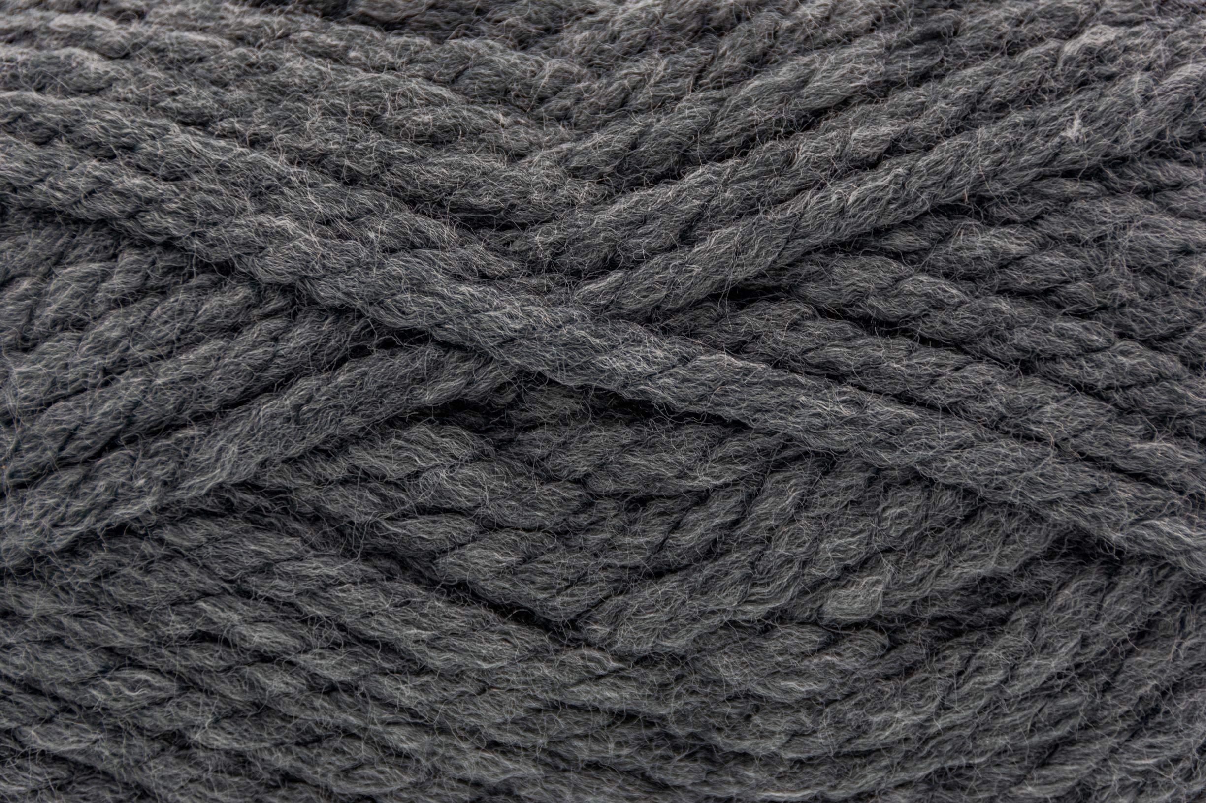 King Cole Big Value BIG Yarn Mega Chunky Acrylic Knitting Wool 250g Ball (Charcoal - 4432)
