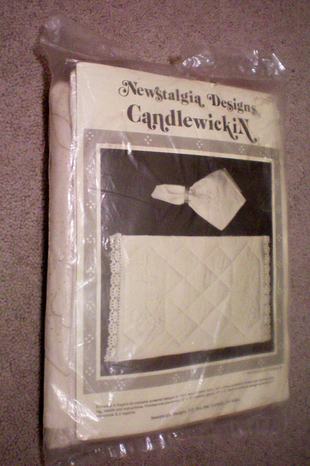 Candlewick Placemat & Napkin Kit [contains screened designs on 100 natural cotton