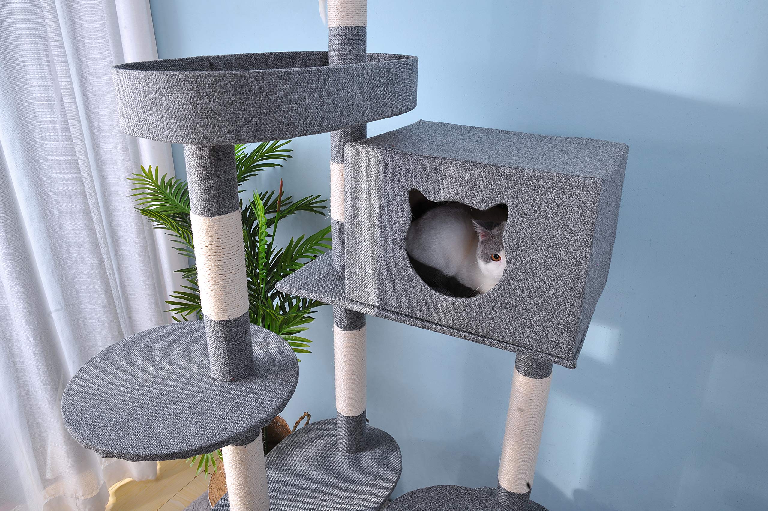 キャットタワー 据え置き 多頭 大型猫 全高177cm キャットタワー 据え置き 多頭 大型猫 全高177cm