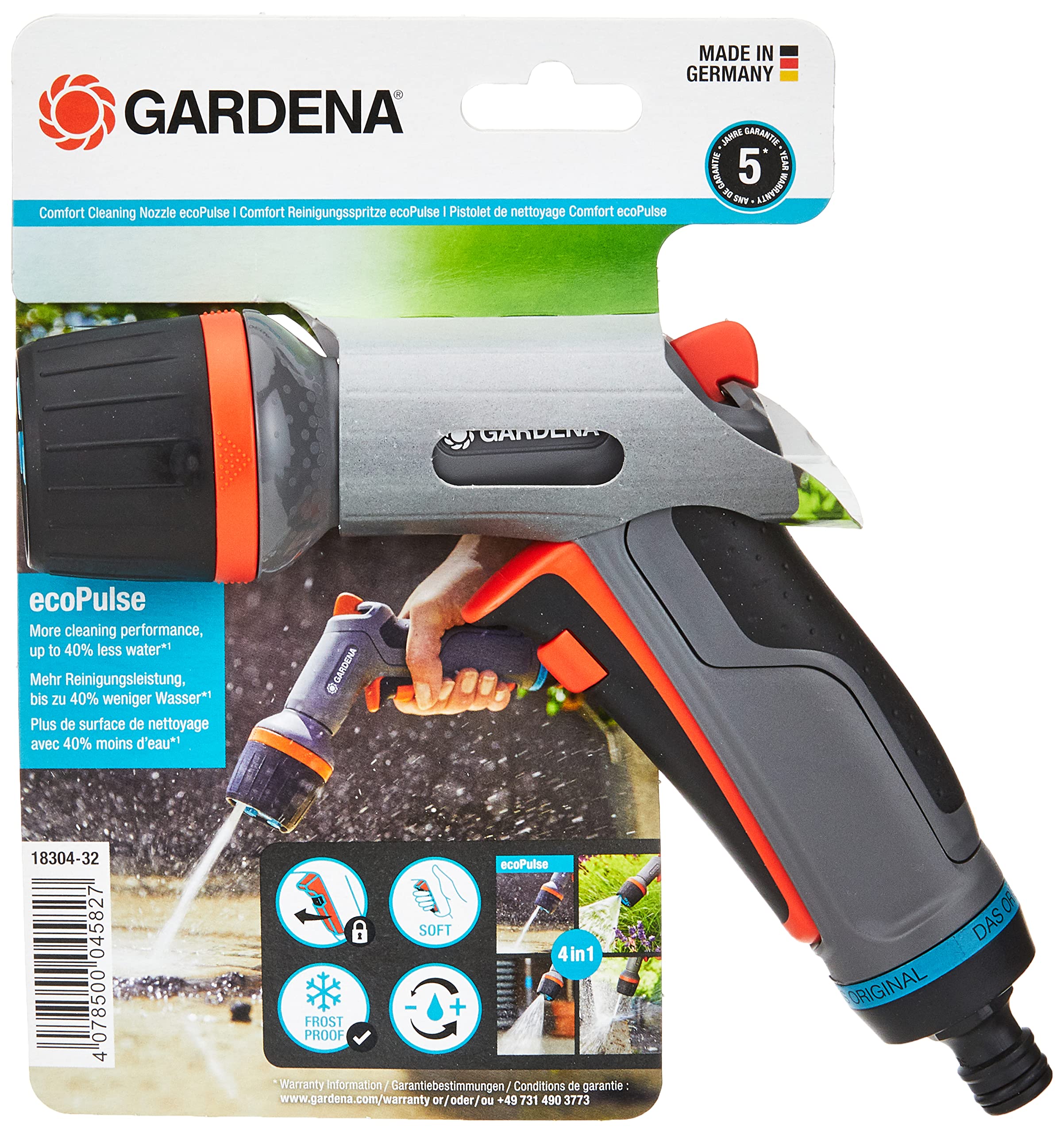 GARDENA 123 Comf ecoPulse strzykawka do czyszczenia