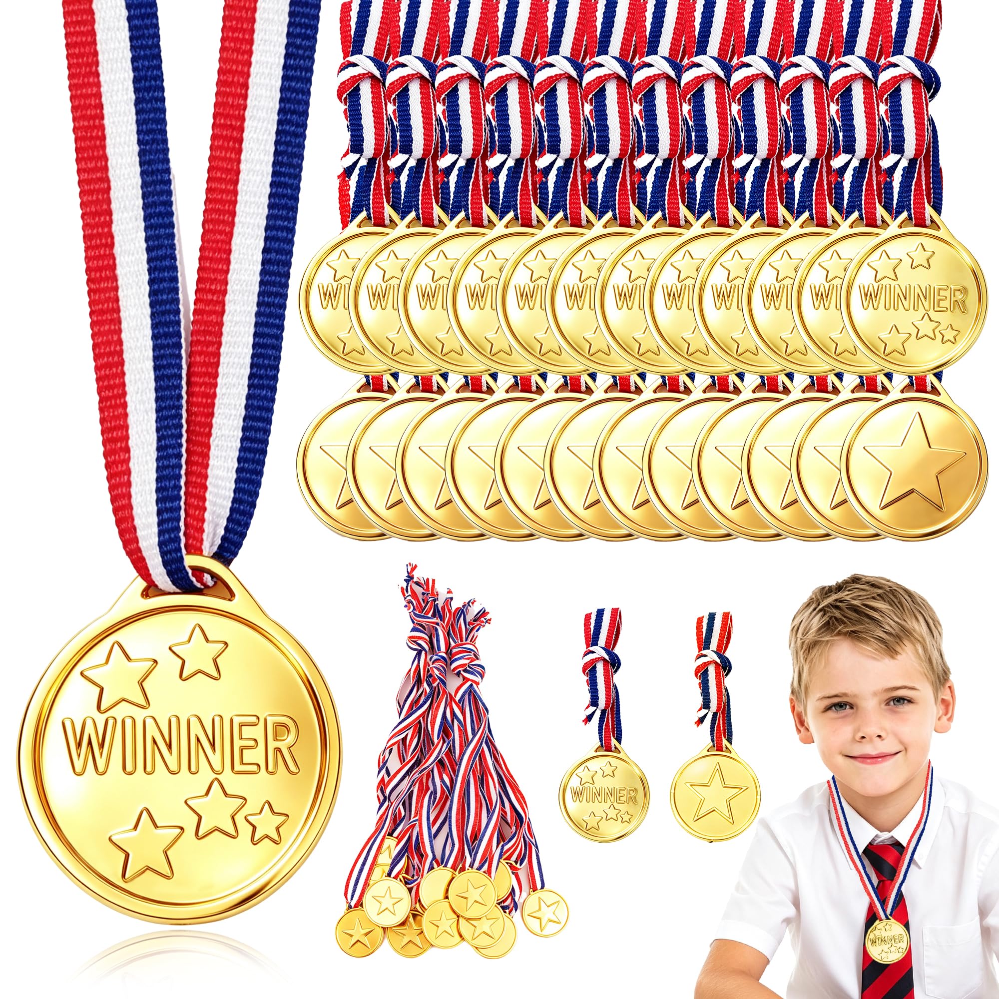 Medaglie di plastica del vincitore del premio delle medaglie d'oro