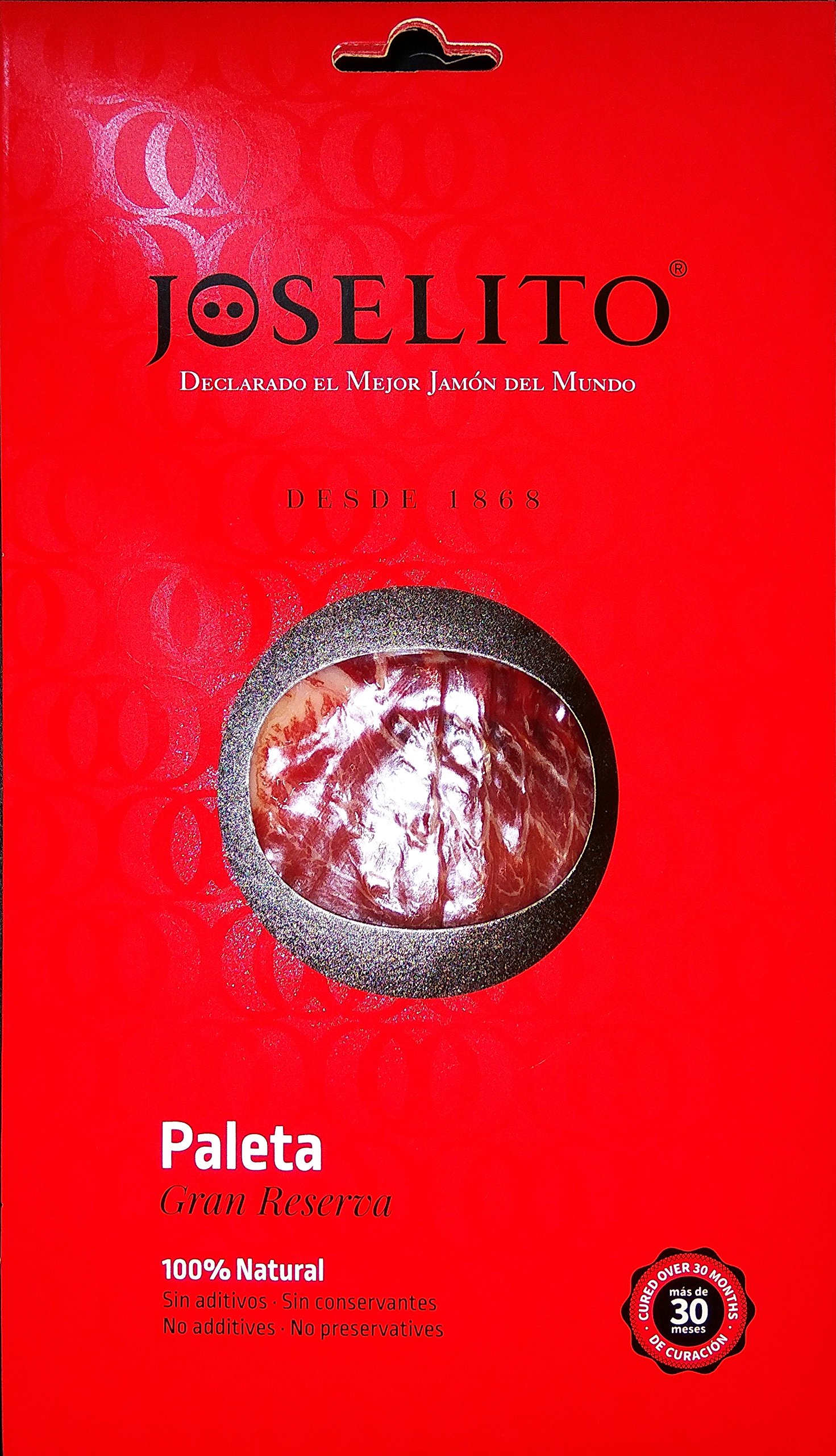 10 sobres - Paleta de 100% Ibérica D.O.P. Gran Reserva JOSELITO - 10 Sobres de 70 gr c/u Envasados al Vacío …