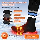 Heated Socks, Heated Socks for Men Women with APP Control, 8000mAh Rechargeable Electric Heated Socks Up to 10 Hours Washable Winter Warm Socks Foot Warmer Heated Socks for Skiing Cycling Camping gallery image