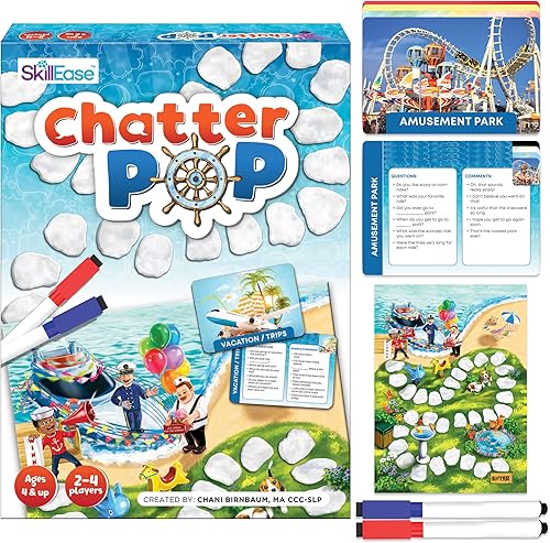 Juego de habilidades sociales Chatter Pop para pensar en los demás, materiales de terapia del habla, juegos de terapia, educativos, actividades de