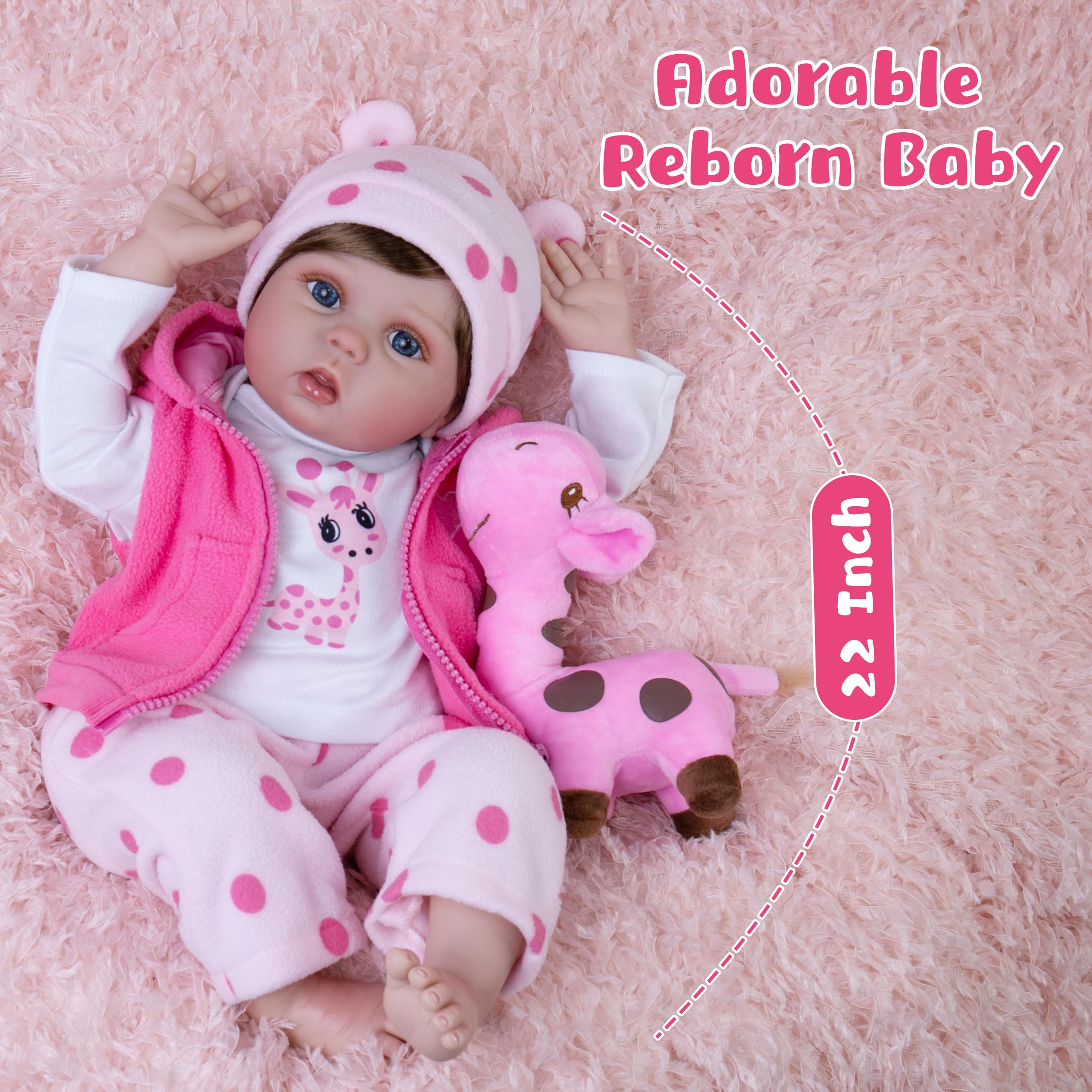 Amazon | Milidool 本物そっくりのリボーンベビードール - 22インチ