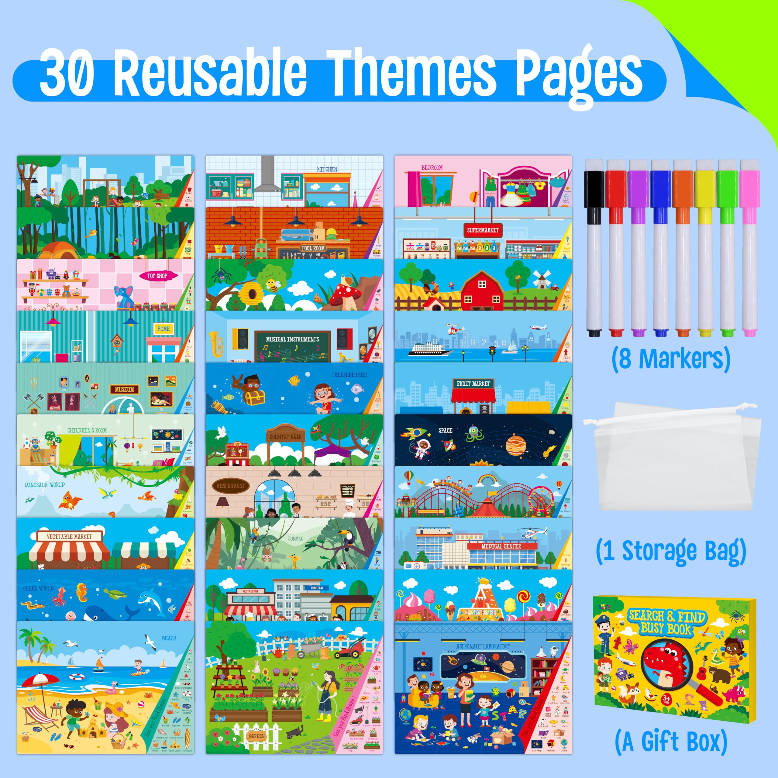 Pacon PAPER TABLET MULTISENSORY 8.5X11 IN 40 SHTS