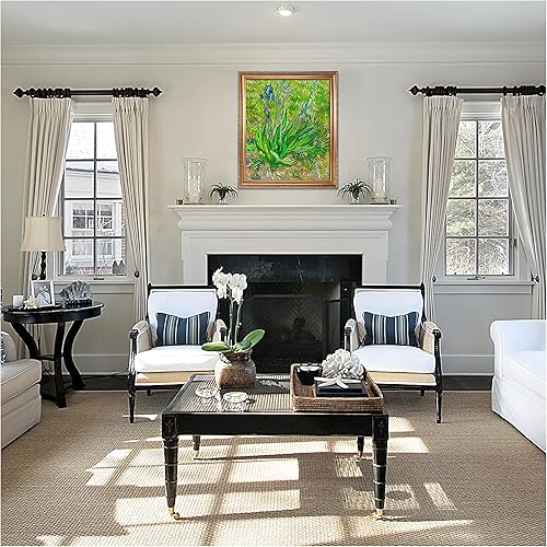 Miniatura 372 de A&T ARTWORK The Starry Night de Vincent Van Gogh. Tamaño del marco: 36 x 30 pulgadas, tamaño de la imagen: 30 x 24 pulgadas, reproducciones clásicas