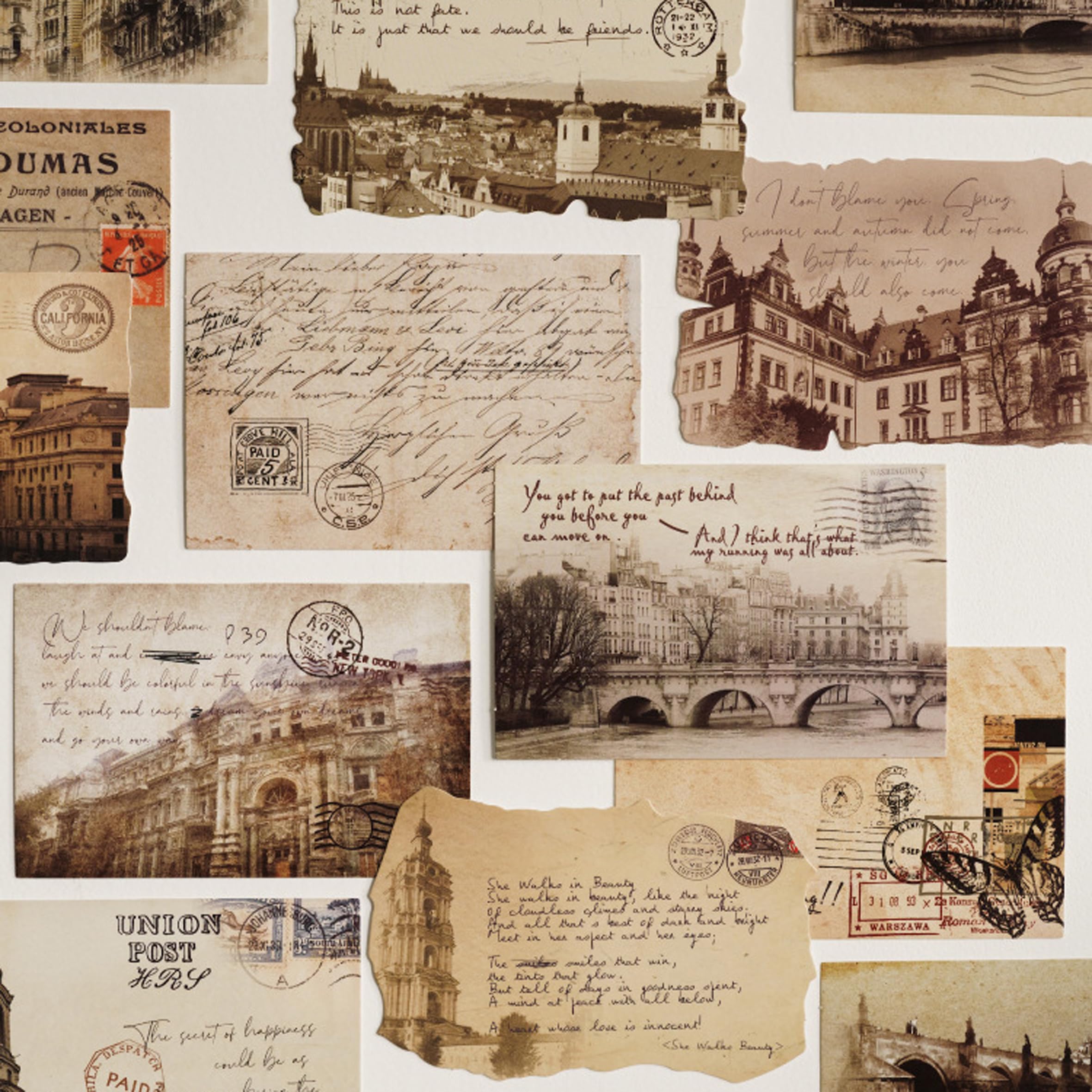 VKSG Retro Theme Postcard Set 30 Cards DIY Postcards Gift Message