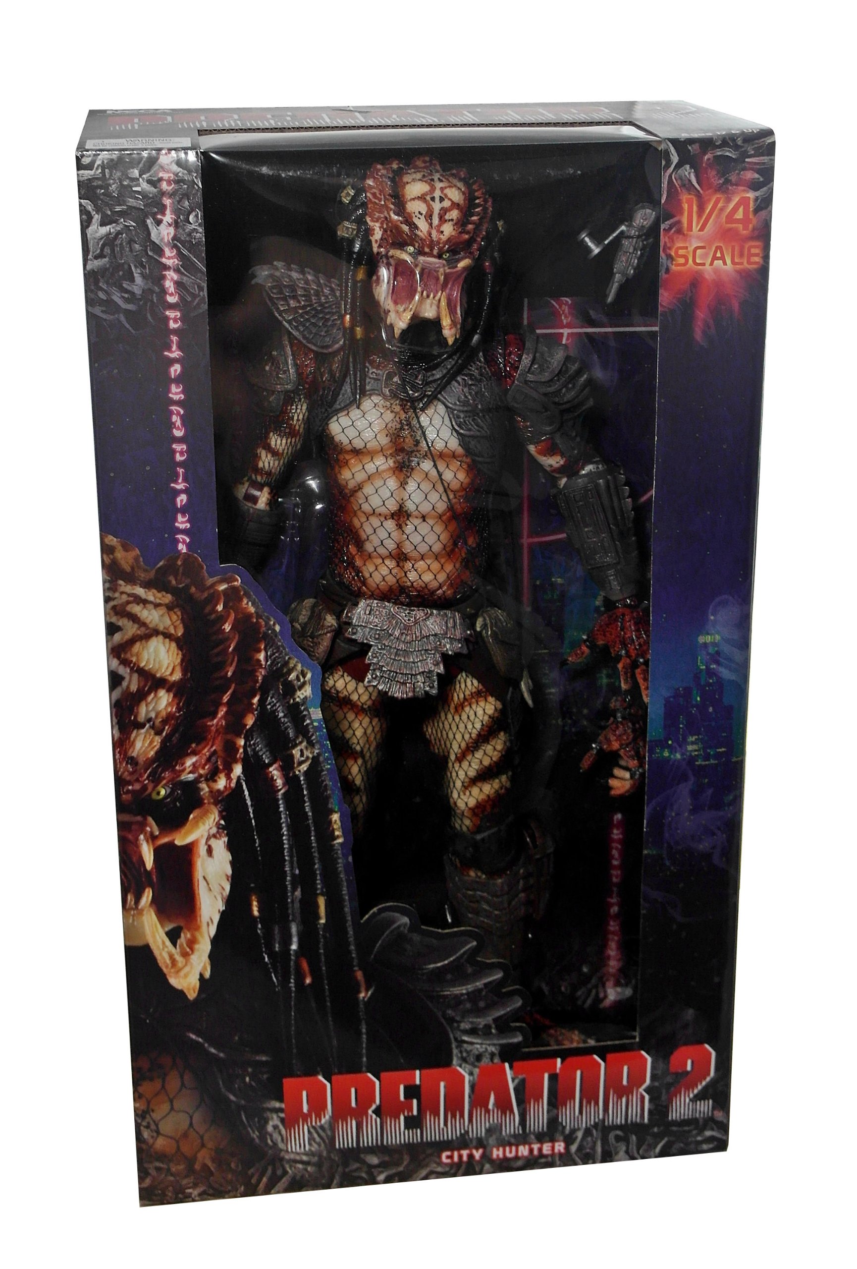 PREDATOR 2 UNMASKED CITY HUNTER PREDATOR 1:4 SCALE ACTION