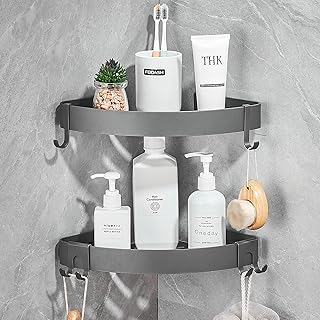 FIISAYL Shower Caddy Corner, Bathroom Shelf S...,
