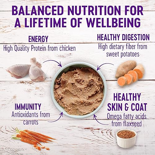 Miniatura 6 de Wellness Complete Health Alimento seco para cachorros de raza grande, pollo, arroz integral y salmón, bolsa de 5 libras, alimento húmedo para