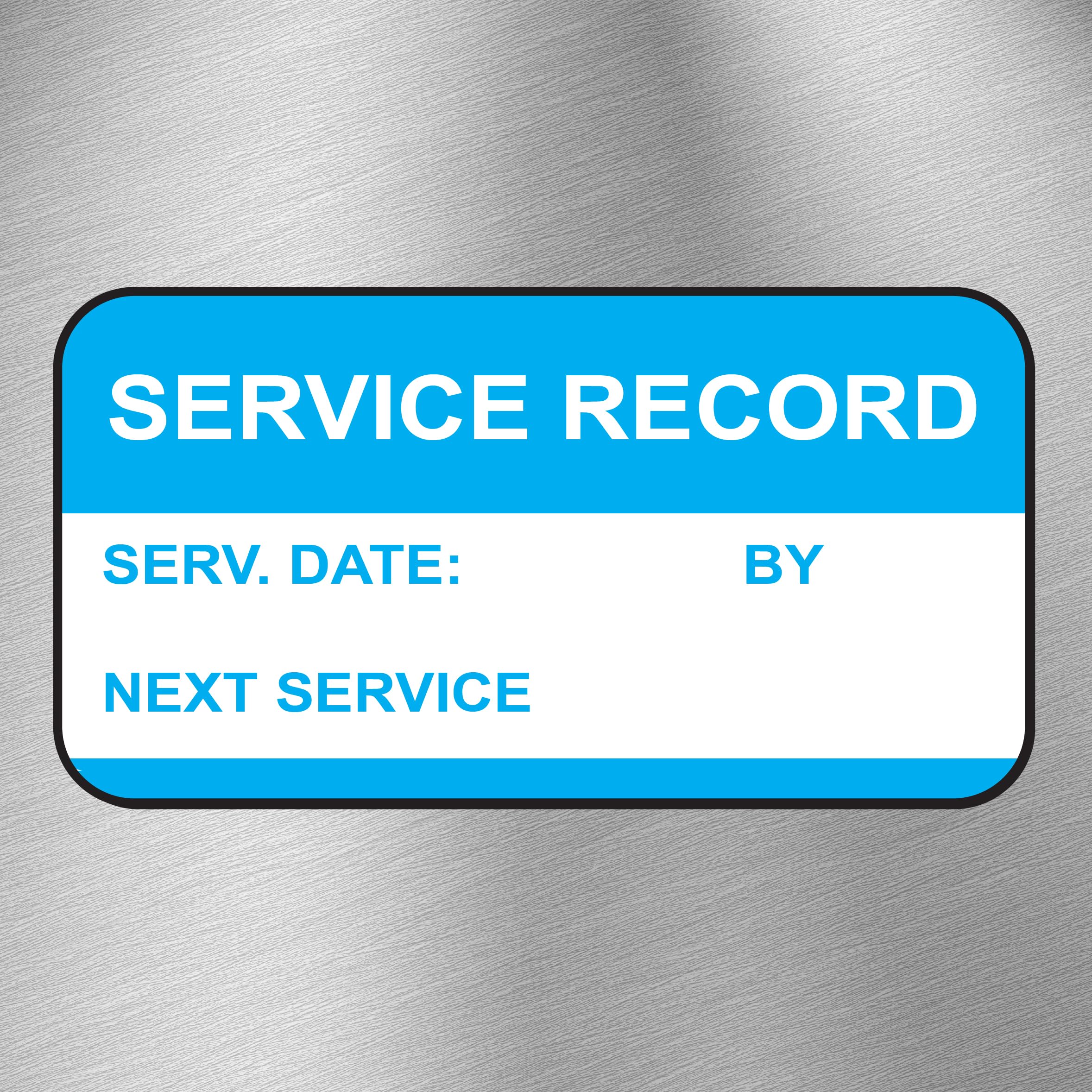 500 Service Record Quality Control Labels Checked Signed and Date - 500 Stickers 38mm x 20mm