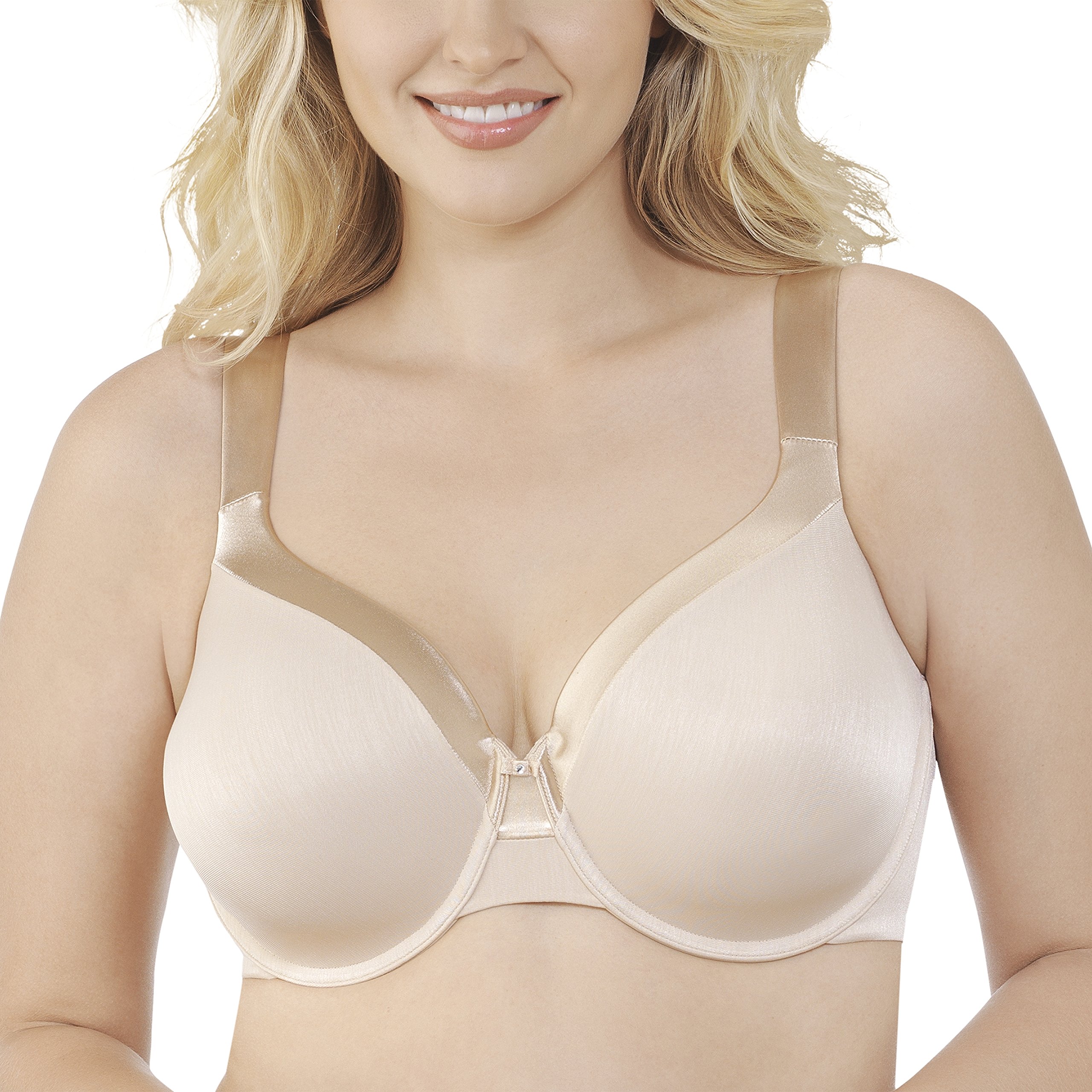 Women's Illumination Full Figure Zoned-in Support Bra, Lightly Lined Cups Up to Dd, 0.5 inches