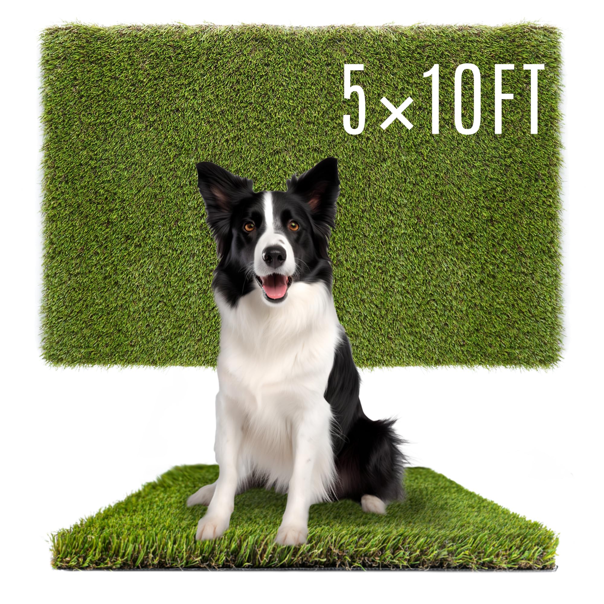 Dog Pads 5 x 10 FT in Artificial Grass Pee Pads for Dogs Potty Fake Grass Rug Turf Mat for Dogs