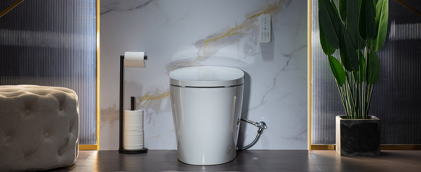 Amazon.com: WOODBRIDGE Smart Toilet, Auto Open & Close, Auto Flush