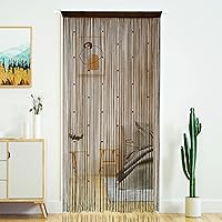 Vista 10 de Cortinas de puerta con tiras de cuentas. DIY cuentas densas para puertas,entradas y ventanas