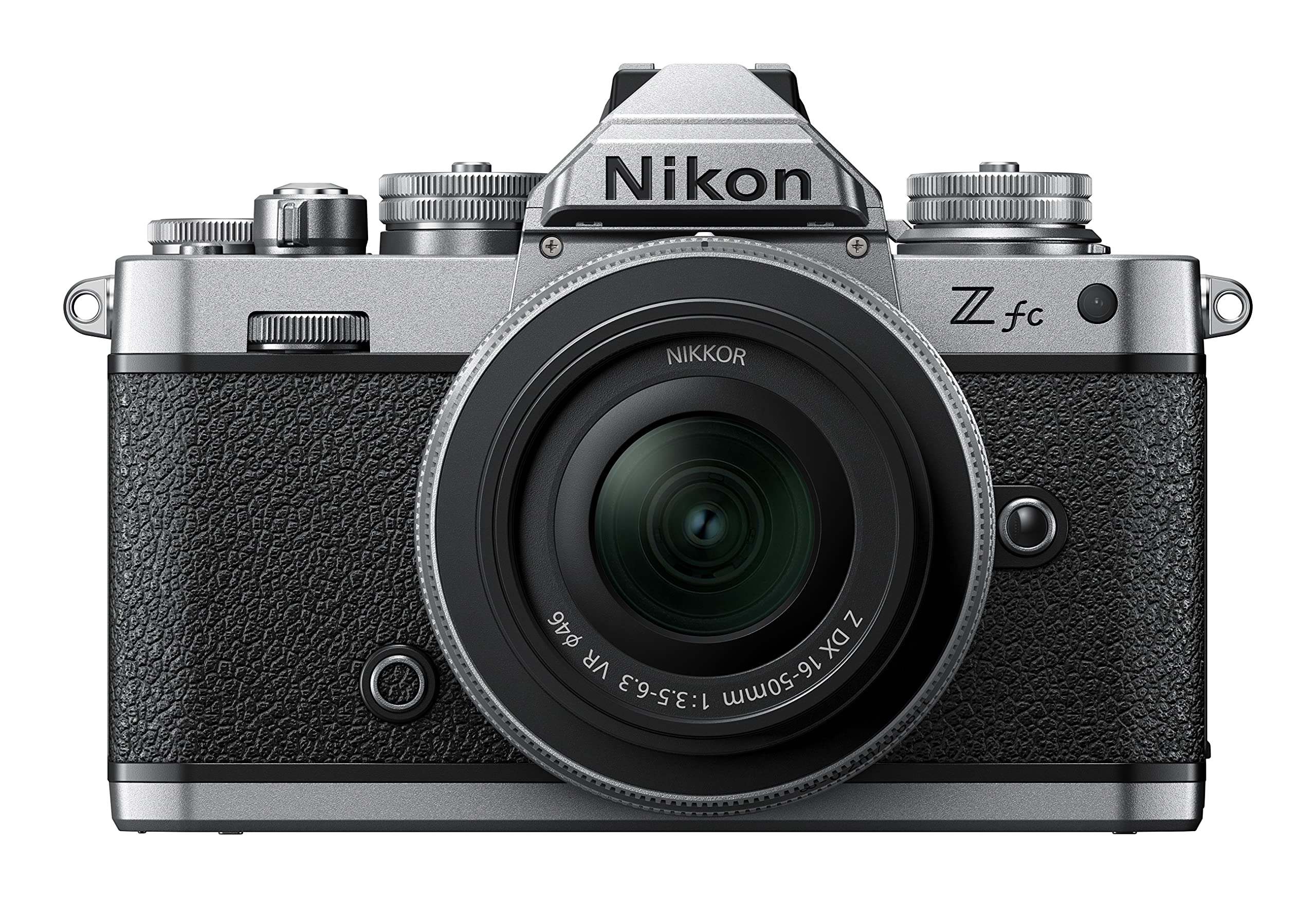 Nikon Z fc 16-50 VR + 50-250 VR+ Lexar SD 64GB, Mirrorless DX 20.9 MP, ghiere di controllo, mirino elettronico, 4K, monitor angolazione variabile, argento [Nital Card: 4 Anni di Garanzia]
