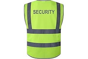 JKSafety 9 Pockets Class 2 Security Hi-Vis HQ Mesh Lite Vest |...