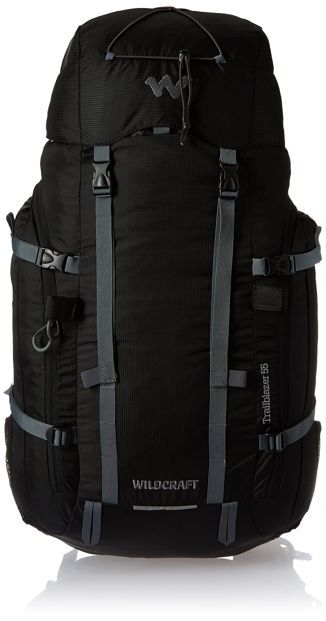 Wildcraft 50 Ltrs Black Hiking Backpack Trailblazer Plus Black