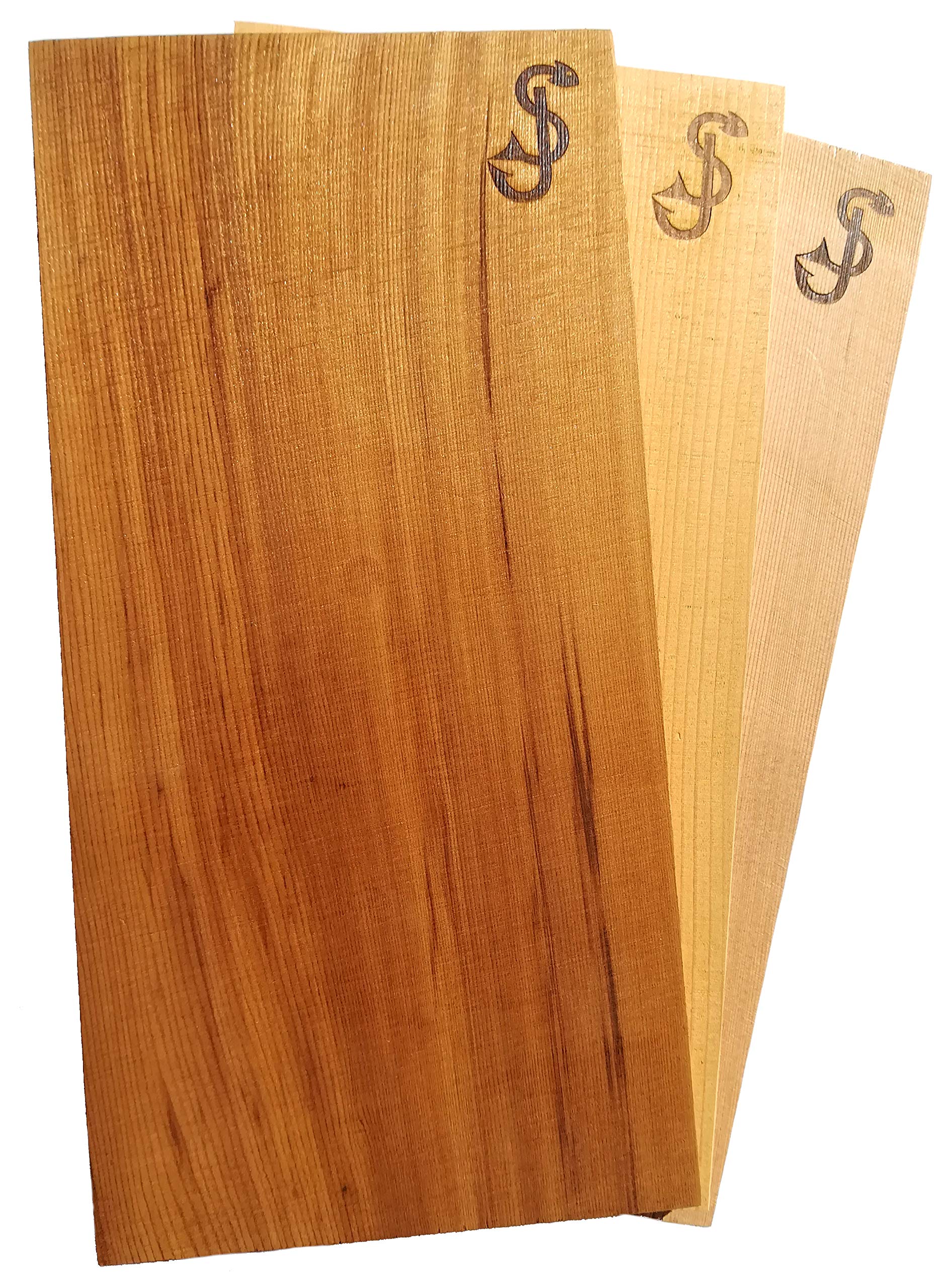 Planches à fumer en cèdre Rouge SJ, ensemble de 3 planches à griller 100% naturel