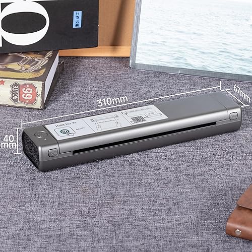 Miniatura 34 de Phomemo M08F - Impresora de plantillas de tatuaje, impresora térmica inalámbrica de tatuaje con 10 piezas de papel de transferencia, compatible