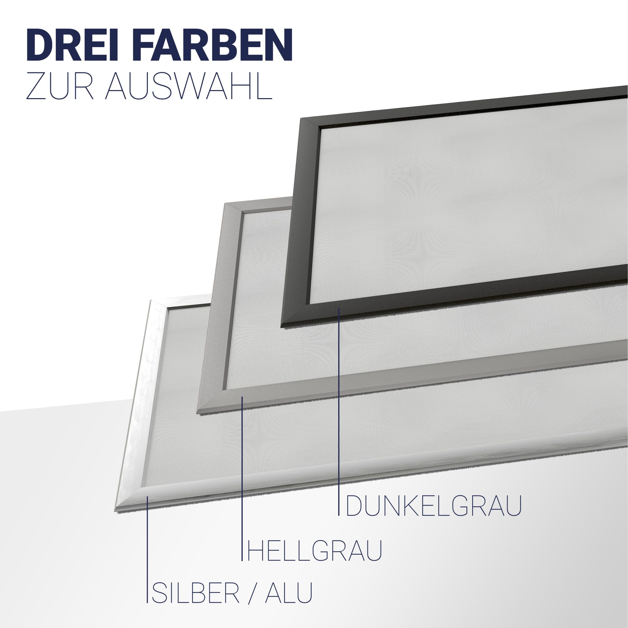 Kellerschachtabdeckung Lichtschachtabdeckung nach Maß - Profiqualität, Made in Germany, robuste Aluminium-Profile, V2A Edelstahl-Gewebe, kratzfeste Oberfläche (Silber/Alu, 160 x 70 cm)