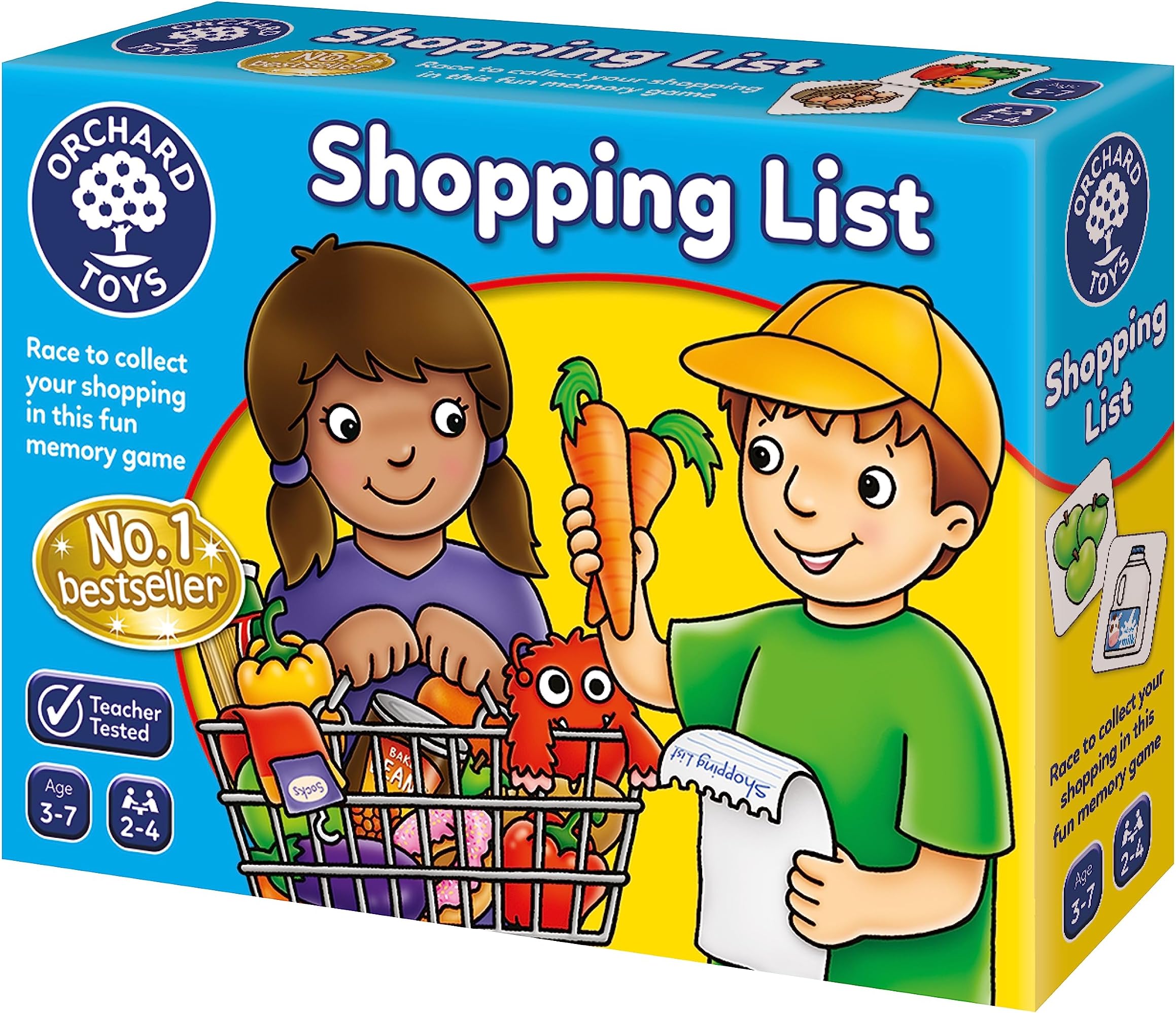 Orchard Toys Shopping List - Educational Memory Game - Age 3-7 - Perfect For Home Learning