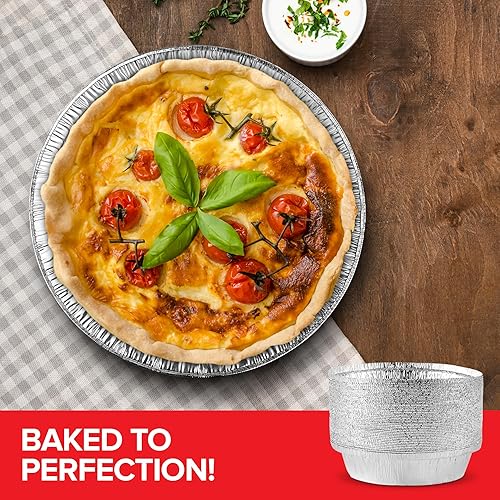 Miniatura 7 de Stock Your Home Sartenes redondos de aluminio de 7 pulgadas (paquete de 50 unidades) para hornear pasteles, latas de pastel para llevar, recipientes