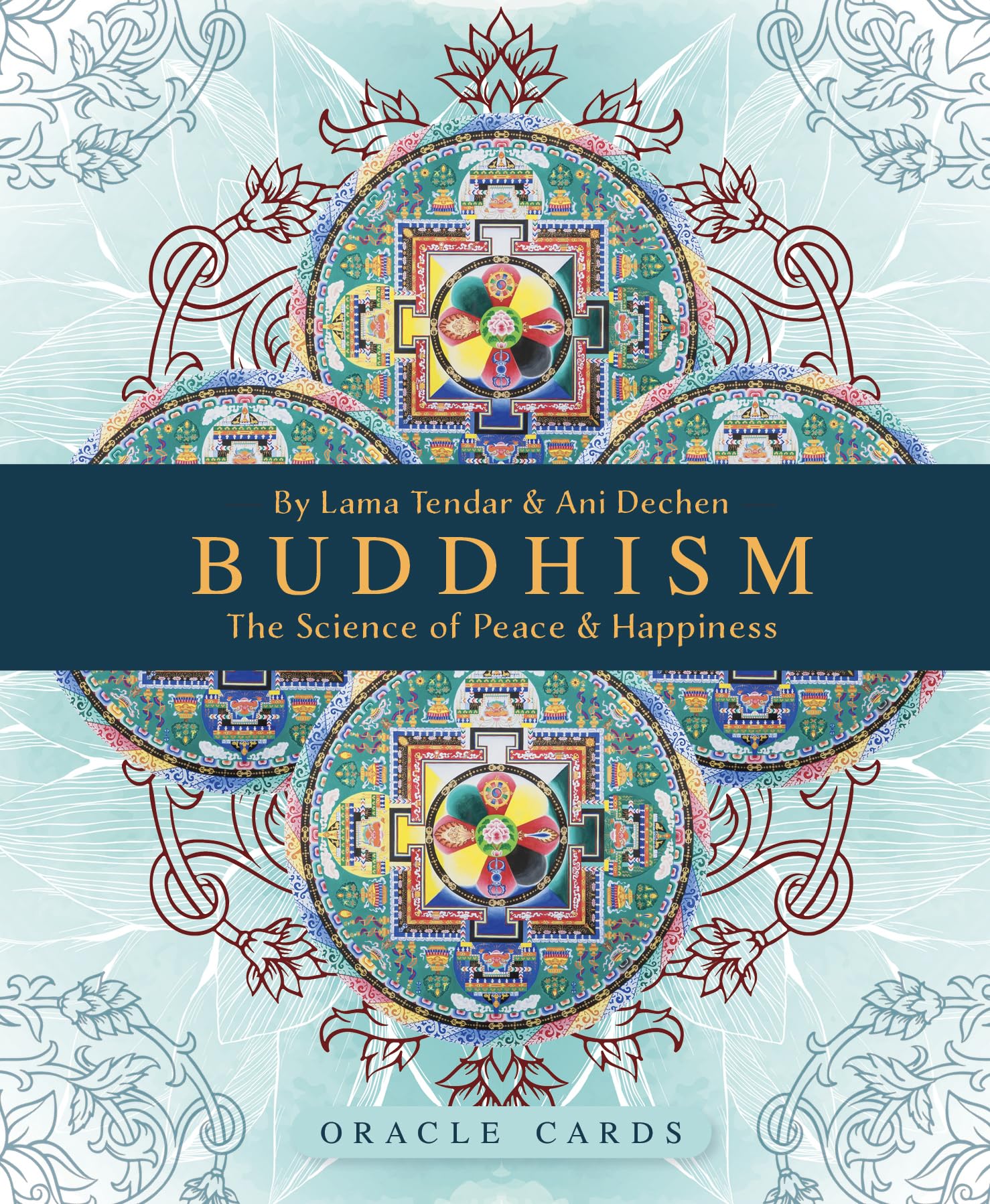 Buddhism Oracle Cards: The Science of Peace and Happiness - 52 circular cards & 128pp guidebook