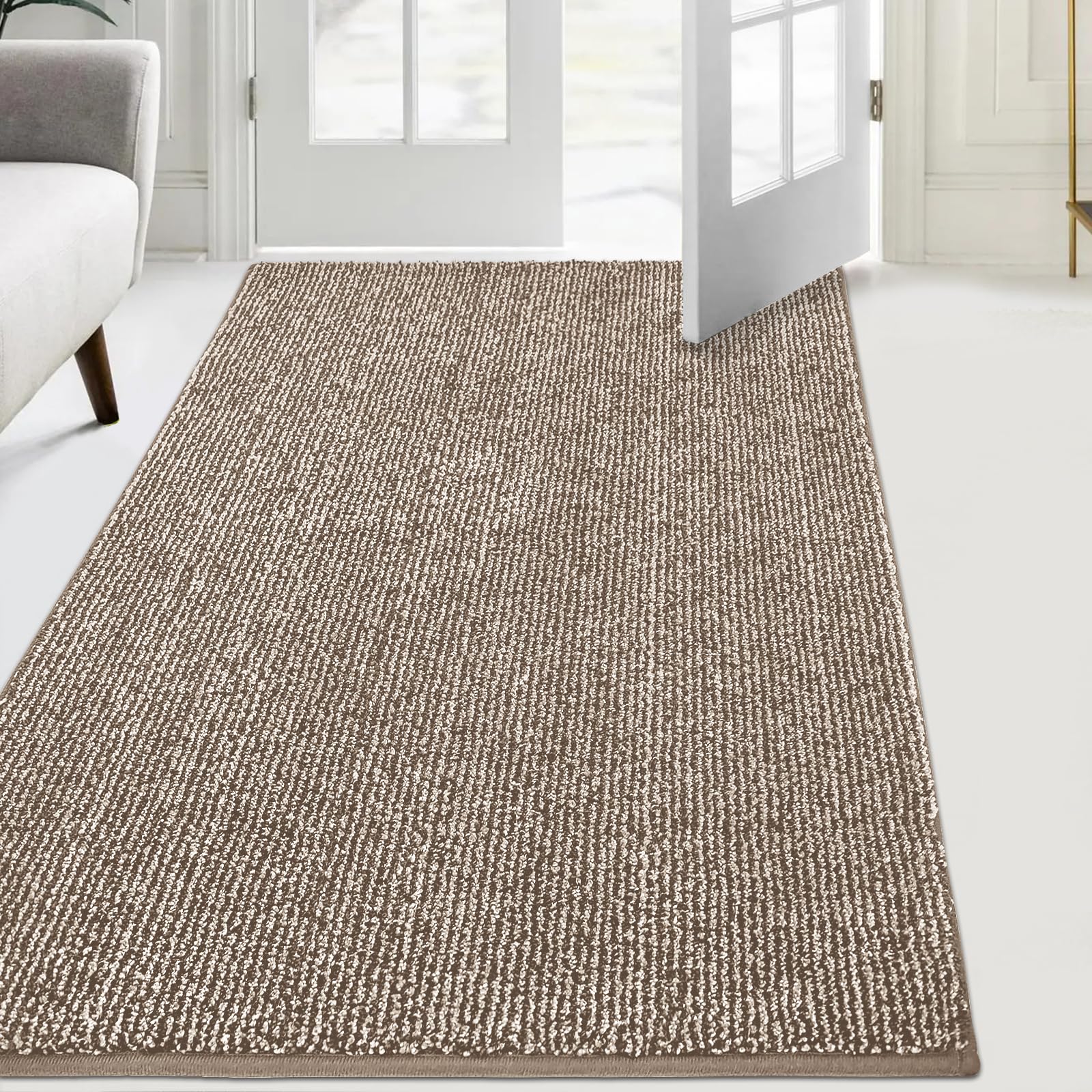FCSDETAIL Dirt Trapper Indoor Door Mat 86 x 150 cm, Machine Washable Entrance Rug, Dog Doormat, Non-slip Inside Floor Mat for Entryway, Muddy Shoes & Paws โ image 1