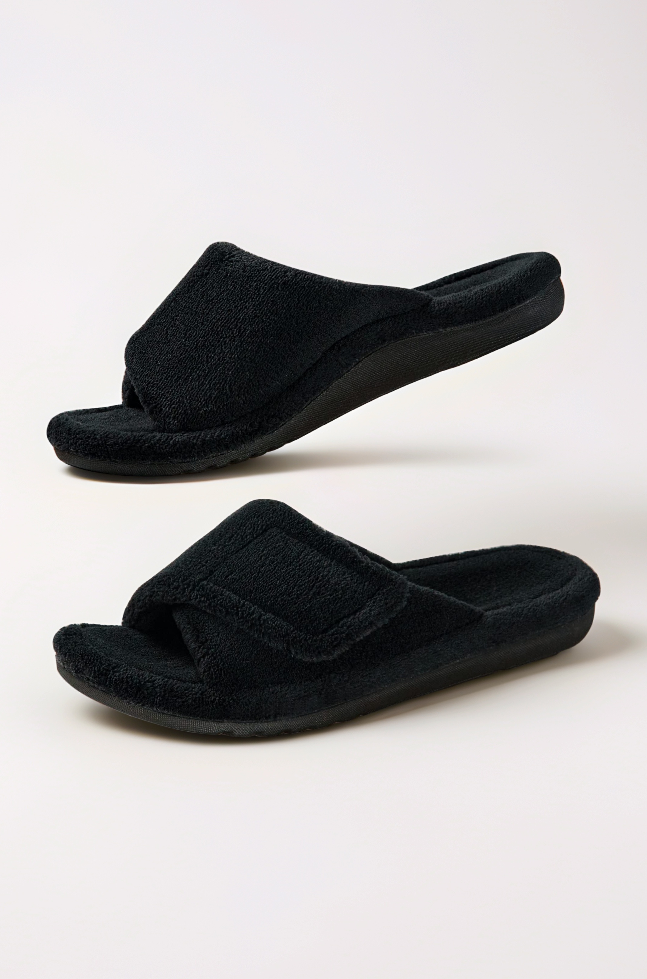 Women's Orthopedic Arch Support Slippers Fuzzy Adjustable Orthopedic Slippers for Plantar Fasciitis Furry Slide Slippers for Women