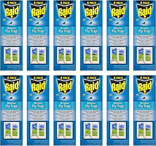 Raid Trampa para moscas de ventana, 4 unidades (paquete de 12)