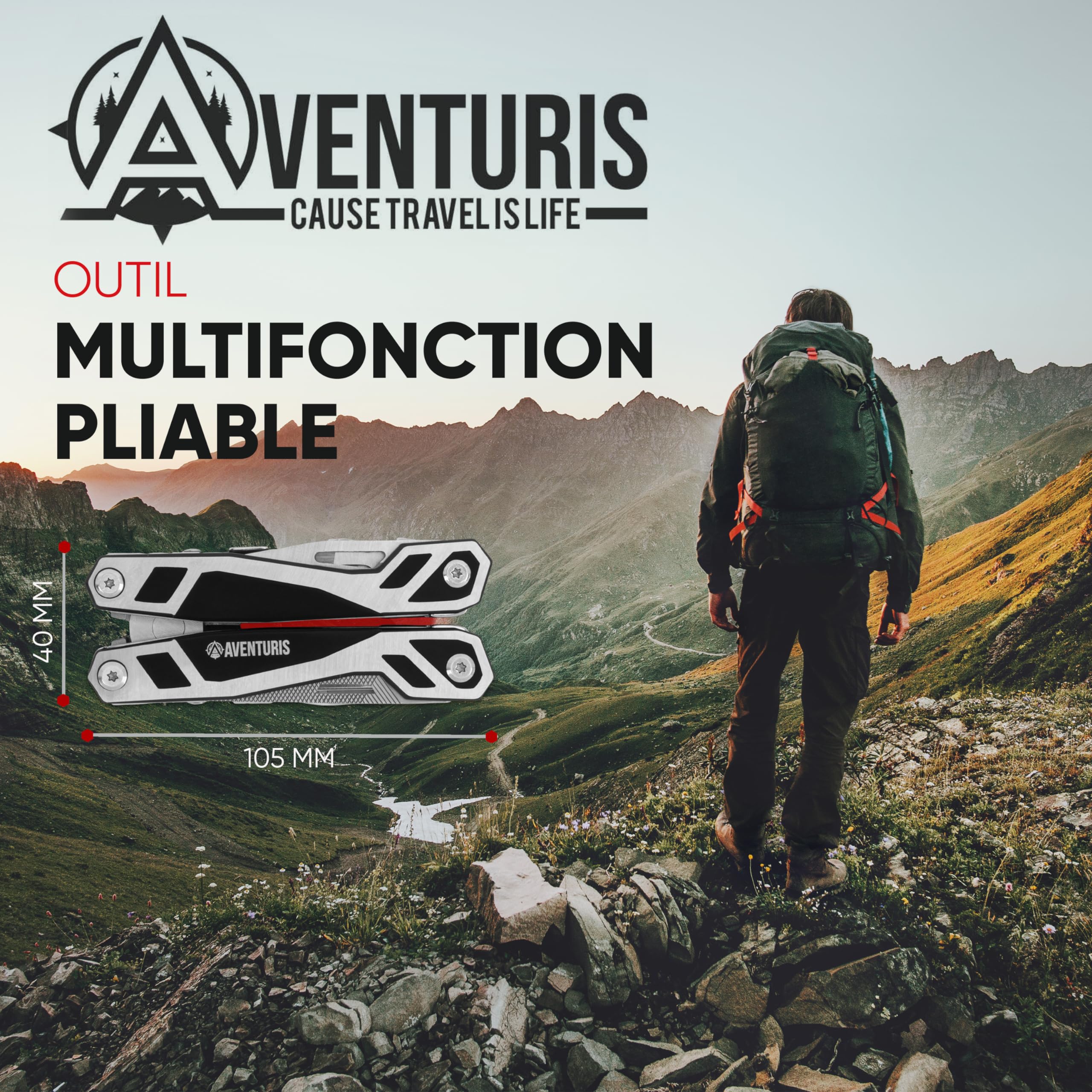 Geschenk für Männer, BIBURY Multitools, tragbares Multitool, faltbare