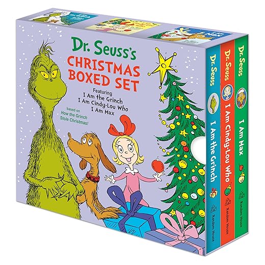 Dr. Seuss's Christmas 3-Book Boxed Set: I Am the Grinch, I Am Cindy-Lou Who; I Am Max: Based on How the Grinch Stole Christmas (Dr. Seuss's I Am Board Books)
