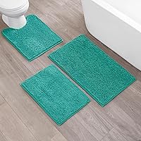 Vista 52 de Resort Collection - Tapete de baño de chenilla, 21 x 34 pulgadas, lino