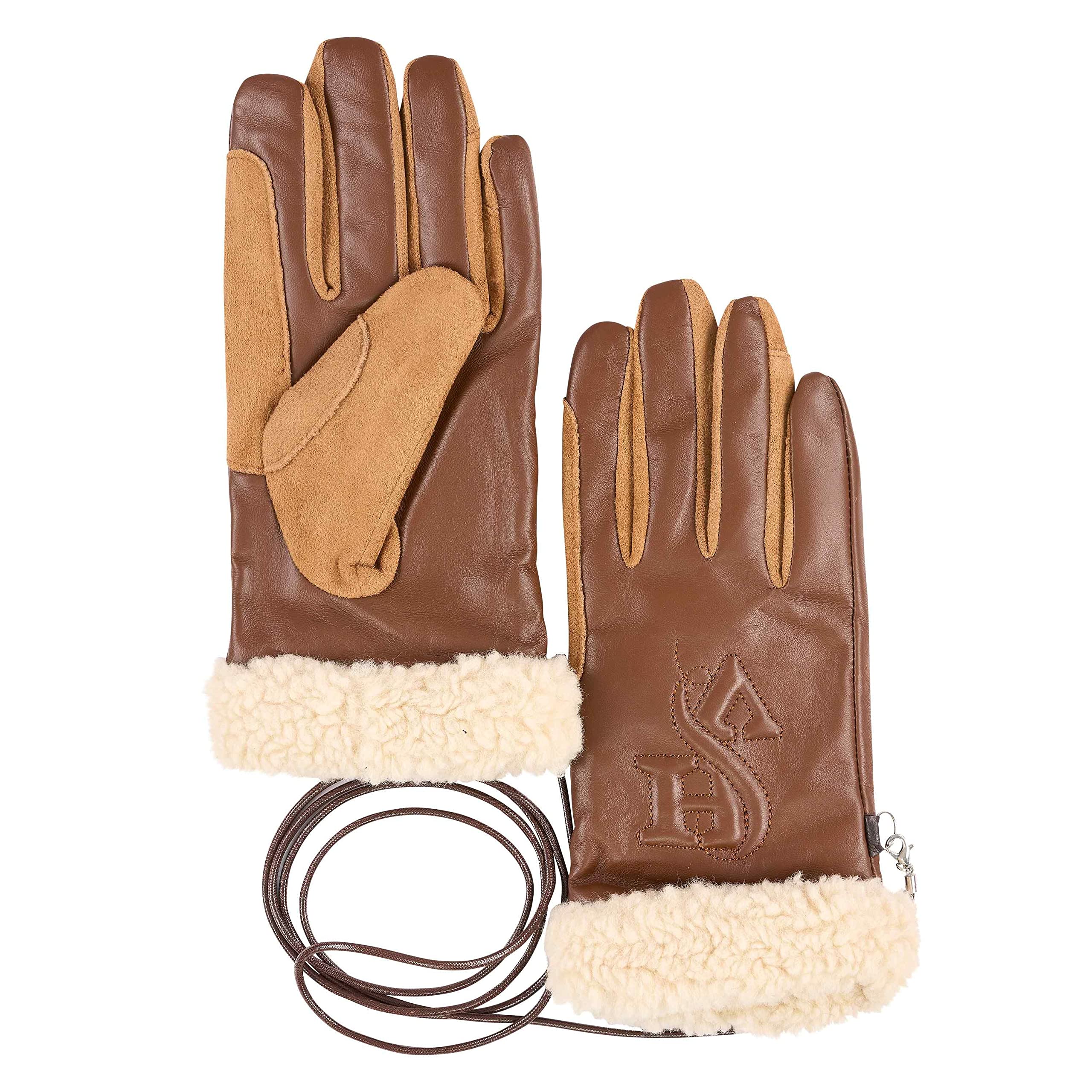 HV Polo Guantes de cuero Charlotte Copper Brown HW 2022